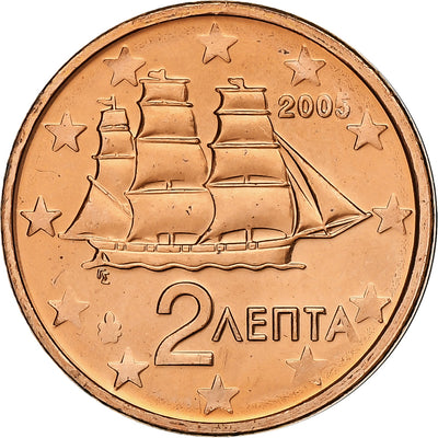 Griechenland, 
            
               2 Euro Cent, 
            
               2005