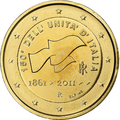 Italien, 
            
               2 Euro, 
            
               150th Anniversary - Italian Unification