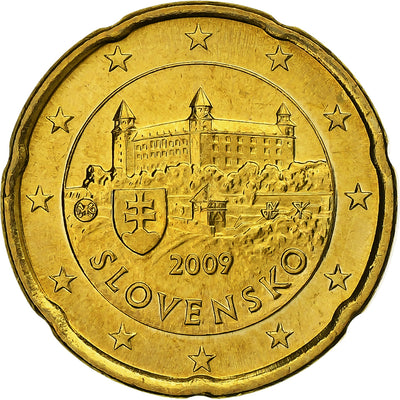 Slowakei, 
            
               20 Euro Cent, 
            
               2009