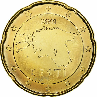 Estonia, 
            
               20 Euro Cent, 
            
               2011