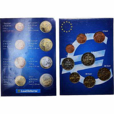 Slowakei, 
            
               Set 1 ct. - 2 Euro, 
            
               2002