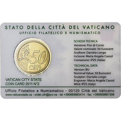 Vatikan, 
            
               Benedict XVI, 
            
               50 Euro Cent