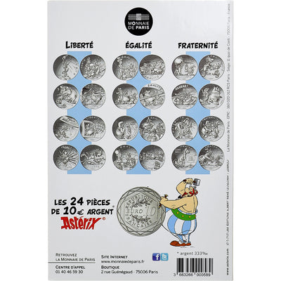 Frankreich, 
            
               10 Euro, 
            
               Astérix Fraternité (Astérix chez les Helvètes)