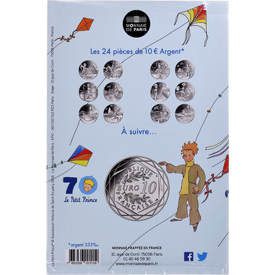 Frankreich, 
            
               10 Euro, 
            
               Petit Prince fait du cerf-volant