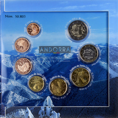 Andorra, 
            
               Coffret 1c. à 2€, 
            
               BU