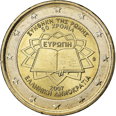 Griechenland, 
            
               2 Euro, 
            
               Traité de Rome