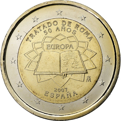 Spanien, 
            
               2 Euro, 
            
               Traité de Rome