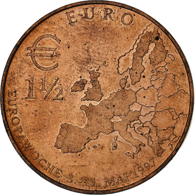 Deutschland, 
            
               1-1/2 Euro, 
            
               1997