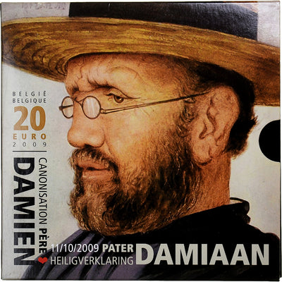 Belgien, 
            
               20 Euro, 
            
               Canonisation de Père Damien