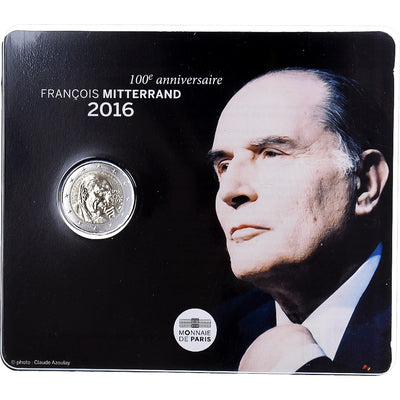 Frankreich, 
            
               2 Euro, 
            
               François Mitterrand