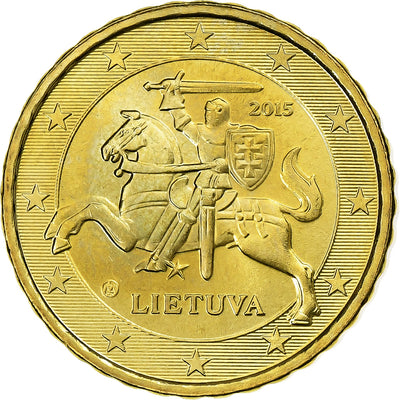 Lithuania, 
            
               10 Euro Cent, 
            
               BU