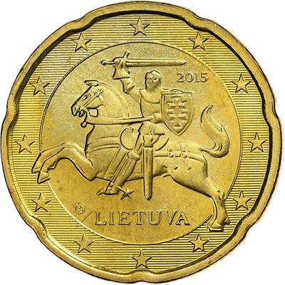 Lithuania, 
            
               20 Euro Cent, 
            
               BU