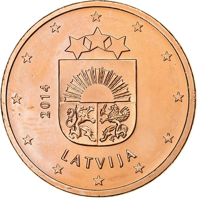 Latvia, 
            
               5 Euro Cent, 
            
               BU