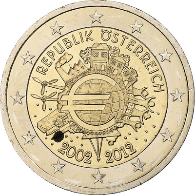 Österreich, 
            
               2 Euro, 
            
               Introduction de l'euro