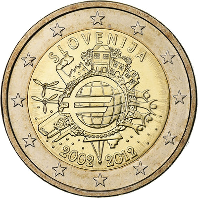 Slowenien, 
            
               2 Euro, 
            
               Introduction de l'euro