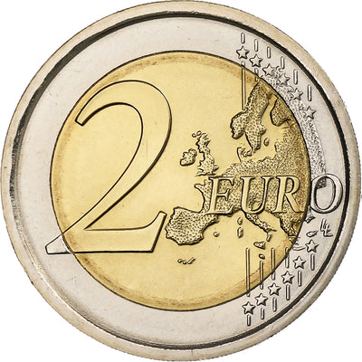 Italien, 
            
               2 Euro, 
            
               30 ans du drapeau de l'UE