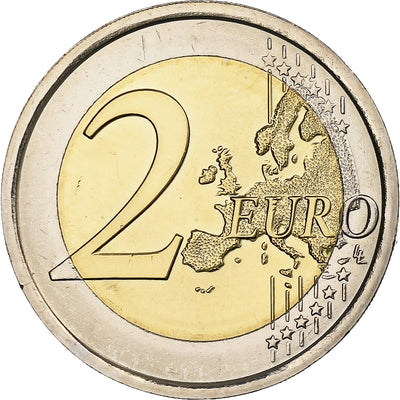 Slowenien, 
            
               2 Euro, 
            
               30 ans du drapeau de l'UE