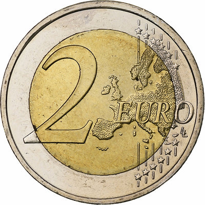 Griechenland, 
            
               2 Euro, 
            
               Union économique et monétaire