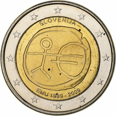 Slowenien, 
            
               2 Euro, 
            
               Union économique et monétaire