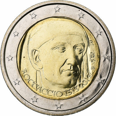 Italien, 
            
               2 Euro, 
            
               Giovanni Boccaccio