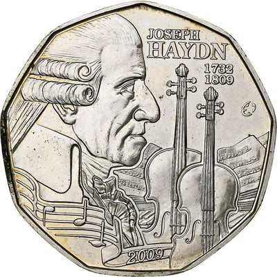 Österreich, 
            
               5 Euro, 
            
               Joseph Haydn