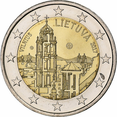 Lithuania, 
            
               2 Euro, 
            
               Vilnius