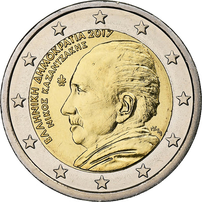 Griechenland, 
            
               2 Euro, 
            
               Nikos Kazantzakis