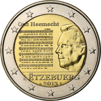 Luxemburg, 
            
               2 Euro, 
            
               National Anthem