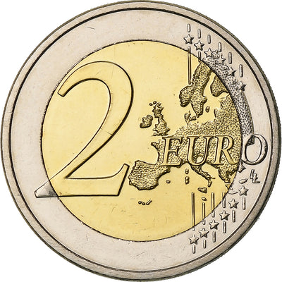 Luxemburg, 
            
               2 Euro, 
            
               National Anthem