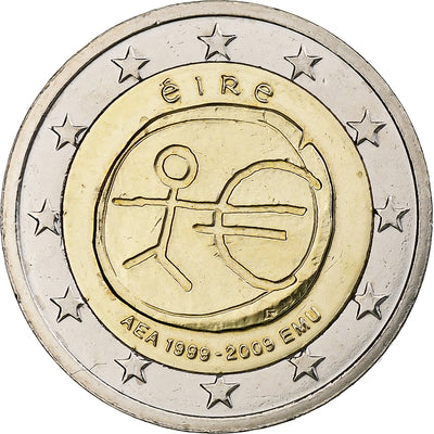 Ireland, 
            
               2 Euro, 
            
               Union économique et monétaire