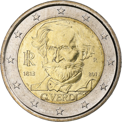 Italien, 
            
               2 Euro, 
            
               Giuseppe Verdi