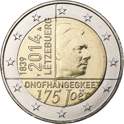 Luxemburg, 
            
               2 Euro, 
            
               175th Anniversary - Independence of Luxemburg