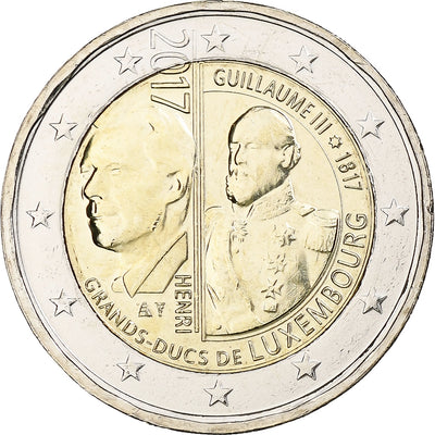 Luxemburg, 
            
               2 Euro, 
            
               Guillaume III