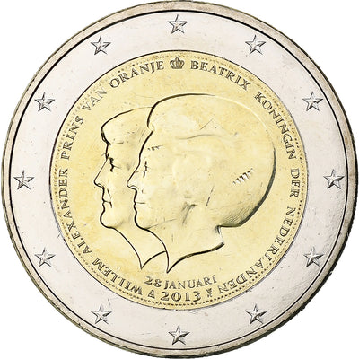 Niederlande, 
            
               2 Euro, 
            
               Abdication of Queen Beatrix