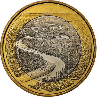 Finnland, 
            
               5 Euro, 
            
               River Oulankajoki