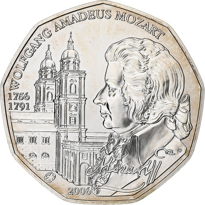 Österreich, 
            
               5 Euros, 
            
               Mozart