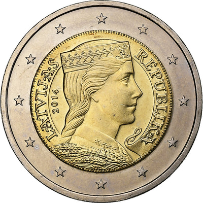 Latvia, 
            
               2 Euros, 
            
               2014