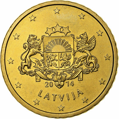 Latvia, 
            
               50 Centimes, 
            
               2014