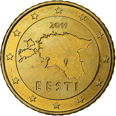 Estonia, 
            
               50 Centimes, 
            
               2011