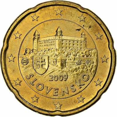 Slowakei, 
            
               20 Centimes, 
            
               2009