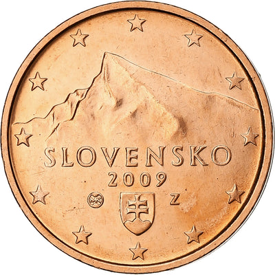 Slowakei, 
            
               2 Centimes, 
            
               2009