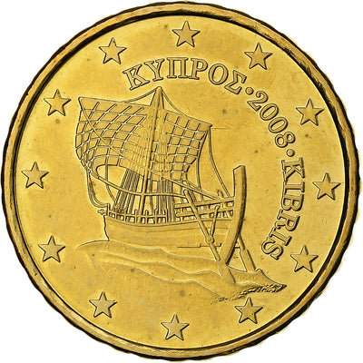 Zypern, 
            
               10 Centimes, 
            
               2008