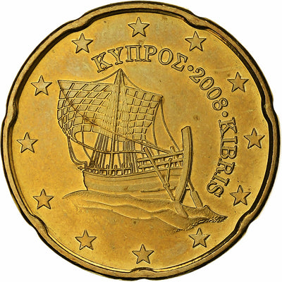 Zypern, 
            
               20 Centimes, 
            
               2008