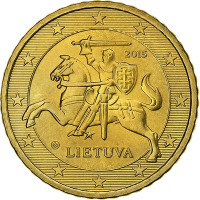 Lithuania, 
            
               50 Centimes, 
            
               2015