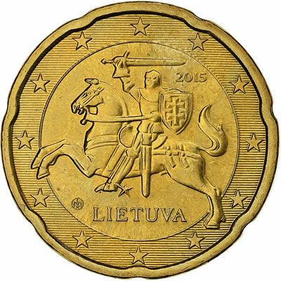 Lithuania, 
            
               20 Centimes, 
            
               2015