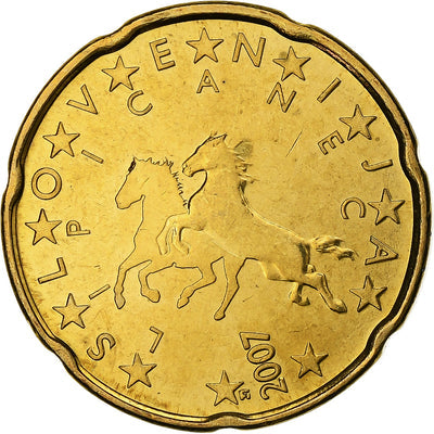 Slowenien, 
            
               20 Centimes, 
            
               2007