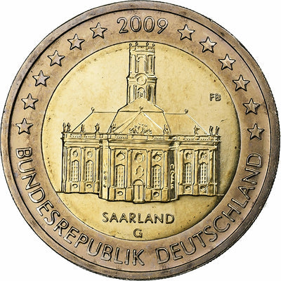 Deutschland, 
            
               2 Euro, 
            
               Saarland