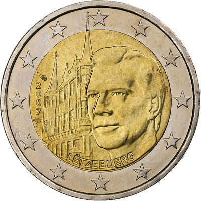 Luxemburg, 
            
               2 Euro, 
            
               Palais grand-ducal