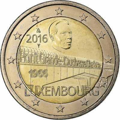 Luxemburg, 
            
               2 Euro, 
            
               Grand Duchess Charlotte Bridge