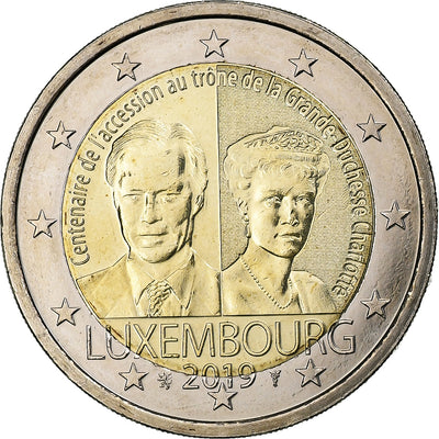 Luxemburg, 
            
               2 Euro, 
            
               Charlotte Grand Duchess of Luxembourg